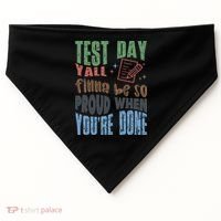 Test Day You Were Built Different Keep It 100 USA-Made Doggie Bandana thumb 0