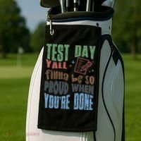 Test Day You Were Built Different Keep It 100 Golf Towel thumb 2