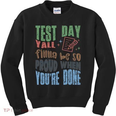 Test Day You Were Built Different Keep It 100 Kids Sweatshirt