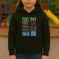 Test Day You Were Built Different Keep It 100 Kids Hoodie thumb 3