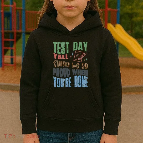 Test Day You Were Built Different Keep It 100 Kids Hoodie