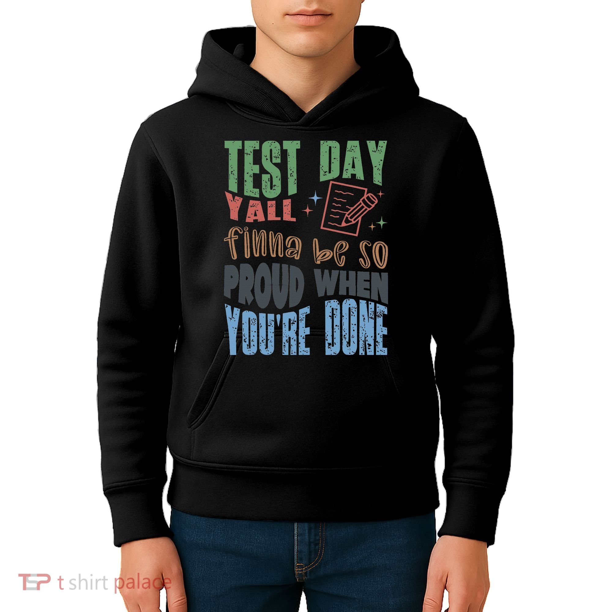 Test Day You Were Built Different Keep It 100 Kids Hoodie