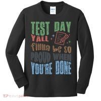 Test Day You Were Built Different Keep It 100 Kids Long Sleeve Shirt thumb 0