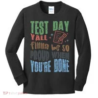 Test Day You Were Built Different Keep It 100 Kids Long Sleeve Shirt thumb 0