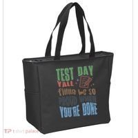 Test Day You Were Built Different Keep It 100 Tote Bag thumb 2