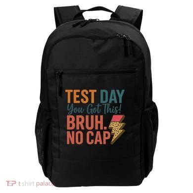 Test Day You Got This Bruh No Cap Lightning Bolt Graphic Backpack