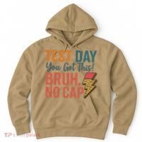 Test Day You Got This Bruh No Cap Lightning Bolt Graphic Hoodie thumb 0