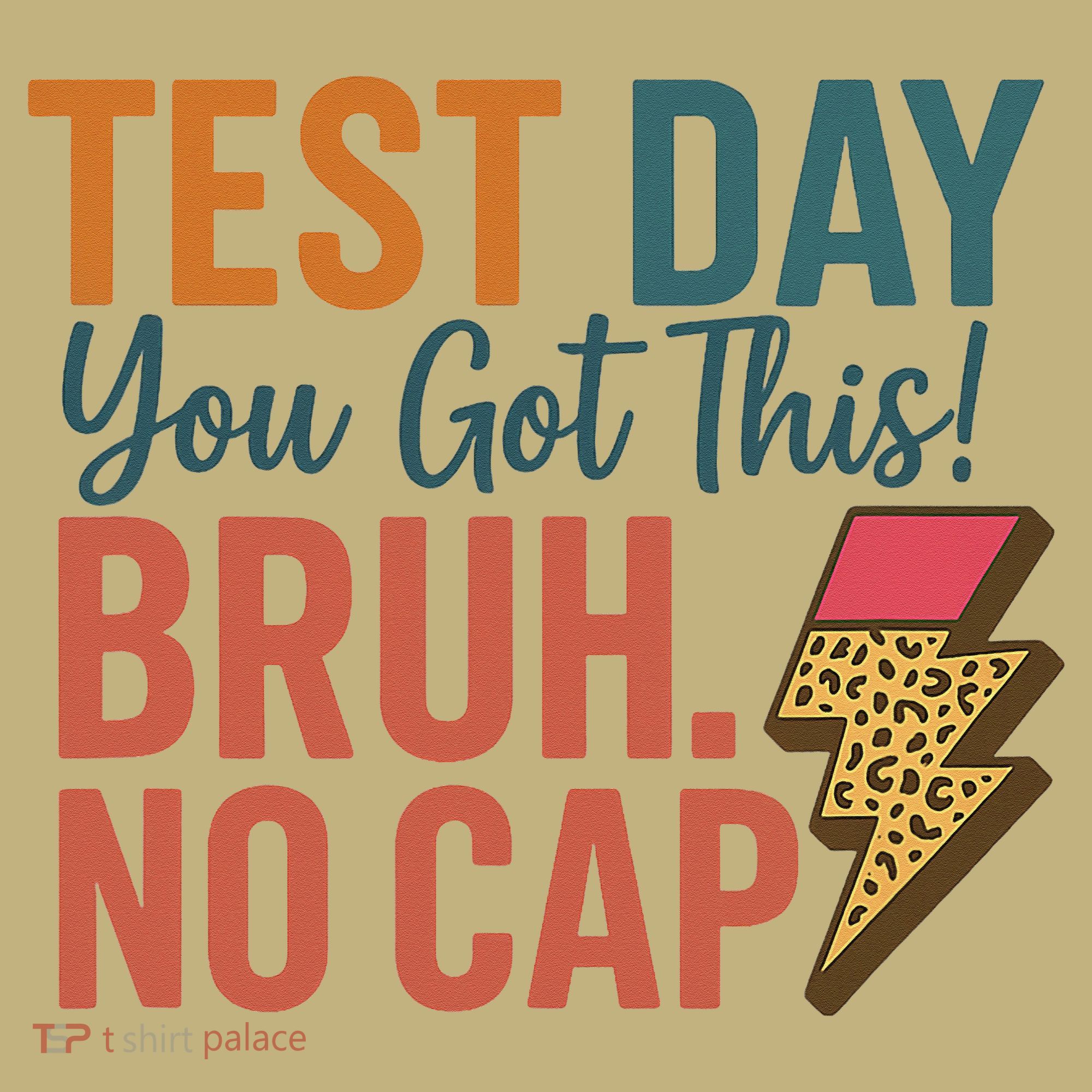 Test Day You Got This Bruh No Cap Lightning Bolt Graphic Mousepad