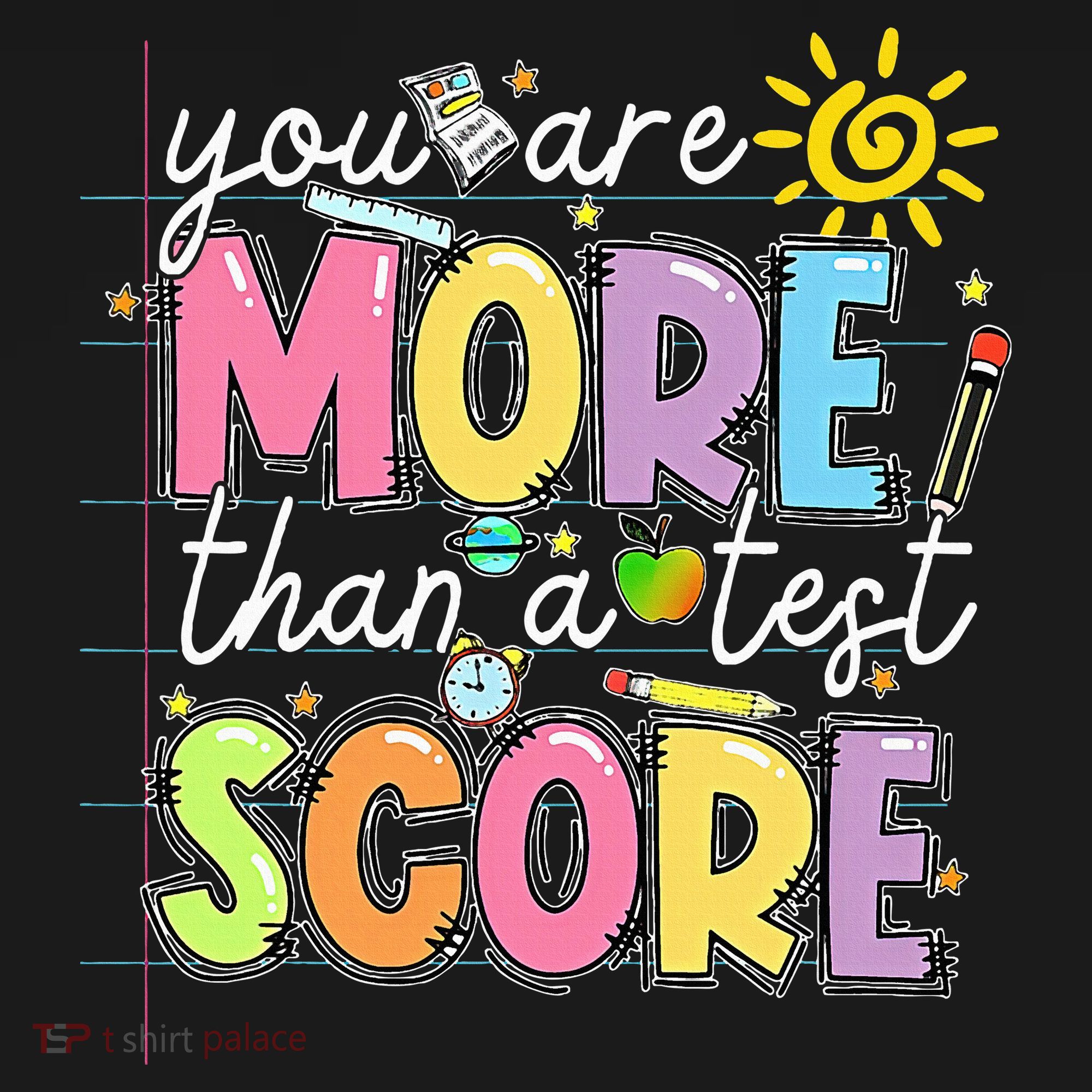 Test Day You Are More Than A Test Score Rock The Test Women's Hoodie