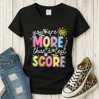 Test Day You Are More Than A Test Score Rock The Test Women's T-Shirt thumb 3