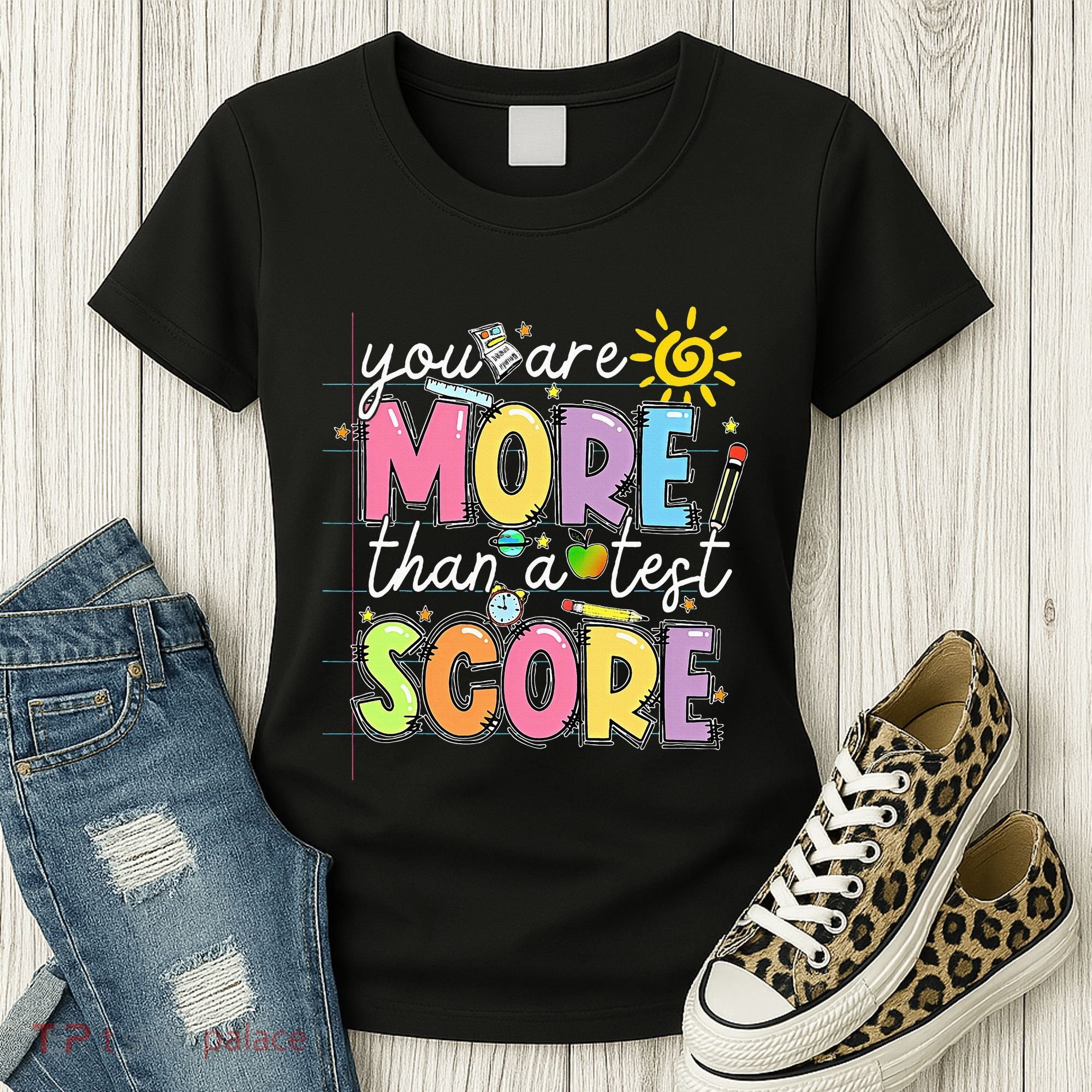 Test Day You Are More Than A Test Score Rock The Test Women's T-Shirt