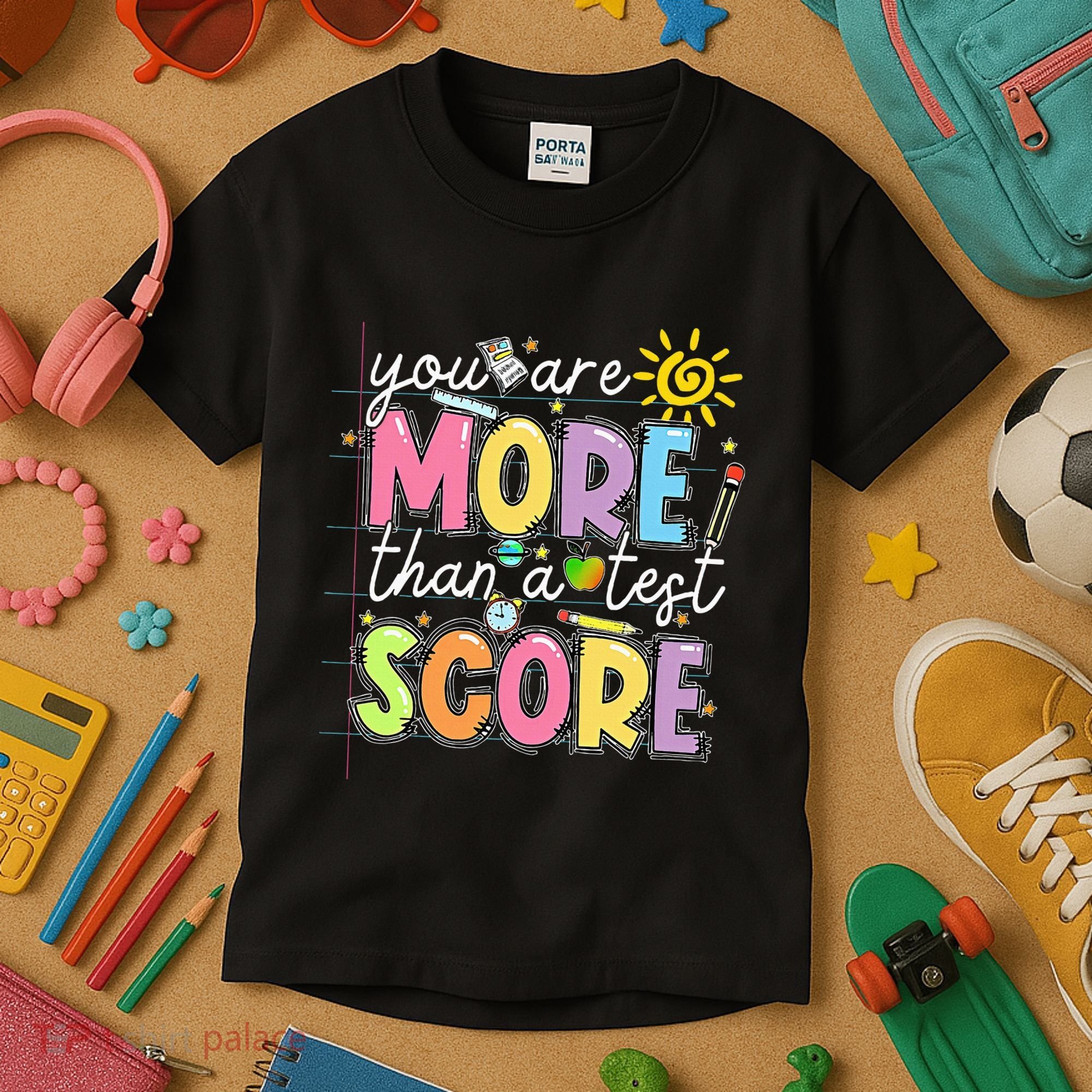 Test Day You Are More Than A Test Score Rock The Test Kids T-Shirt