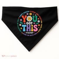 Test Day You Got This Rock The Test Teacher Testing Day USA-Made Doggie Bandana thumb 0