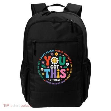 Test Day You Got This Rock The Test Teacher Testing Day Backpack