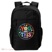 Test Day You Got This Rock The Test Teacher Testing Day Backpack thumb 0