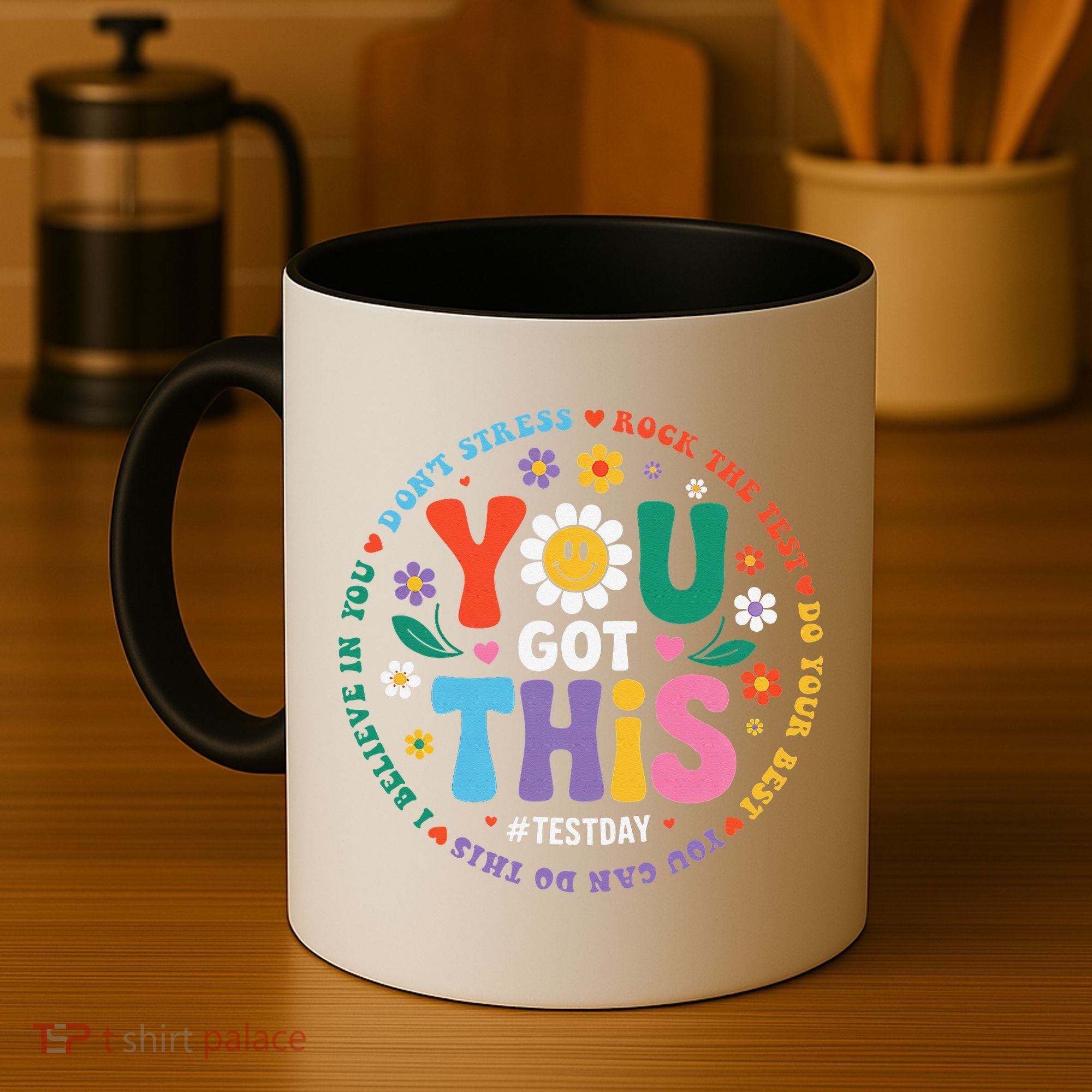 Test Day You Got This Rock The Test Teacher Testing Day Coffee Mug