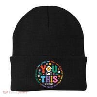 Test Day You Got This Rock The Test Teacher Testing Day Beanie thumb 0