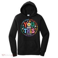 Test Day You Got This Rock The Test Teacher Testing Day Women's Hoodie thumb 0
