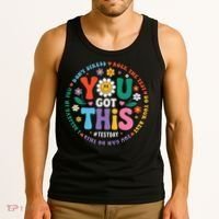 Test Day You Got This Rock The Test Teacher Testing Day Tank Top thumb 3
