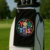 Test Day You Got This Rock The Test Teacher Testing Day Golf Towel thumb 2