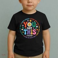 Test Day You Got This Rock The Test Teacher Testing Day Toddler T-Shirt thumb 2