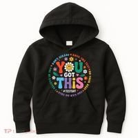 Test Day You Got This Rock The Test Teacher Testing Day Kids Hoodie thumb 0