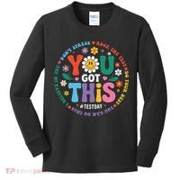 Test Day You Got This Rock The Test Teacher Testing Day Kids Long Sleeve Shirt thumb 0