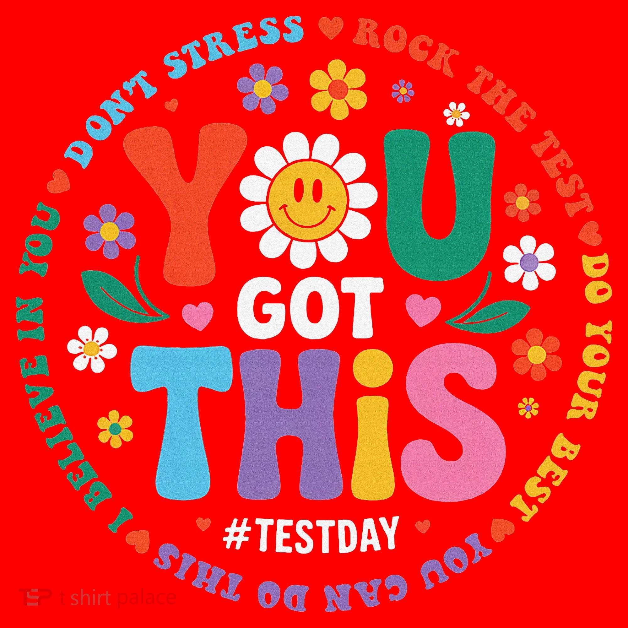 Test Day You Got This Rock The Test Teacher Testing Day Santa Hat