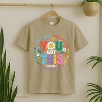 Test Day You Got This Rock The Test Teacher Testing Day T-Shirt thumb 2