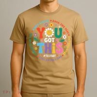 Test Day You Got This Rock The Test Teacher Testing Day T-Shirt thumb 3