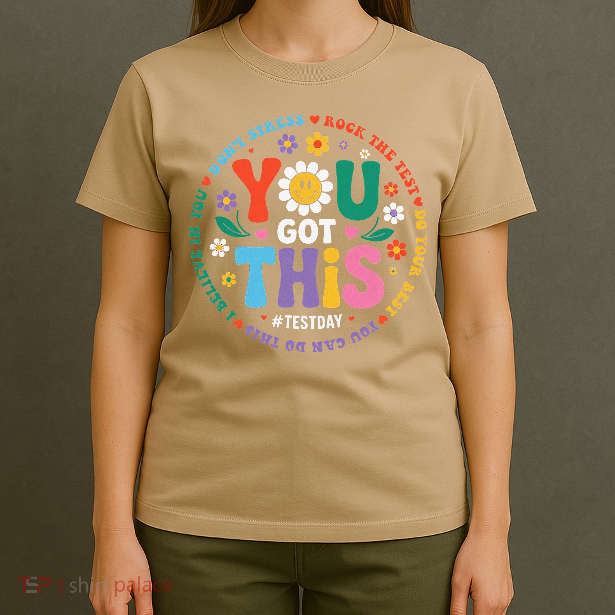 Test Day You Got This Rock The Test Teacher Testing Day T-Shirt