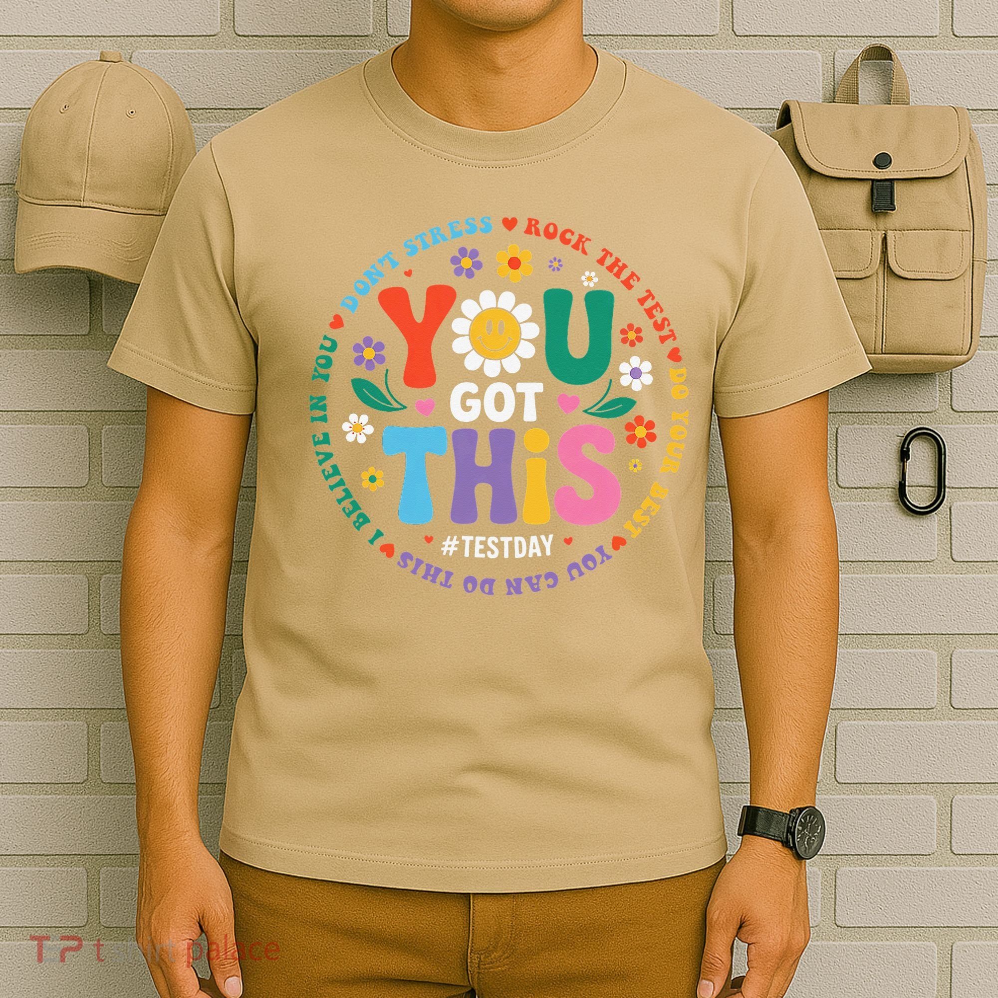 Test Day You Got This Rock The Test Teacher Testing Day T-Shirt