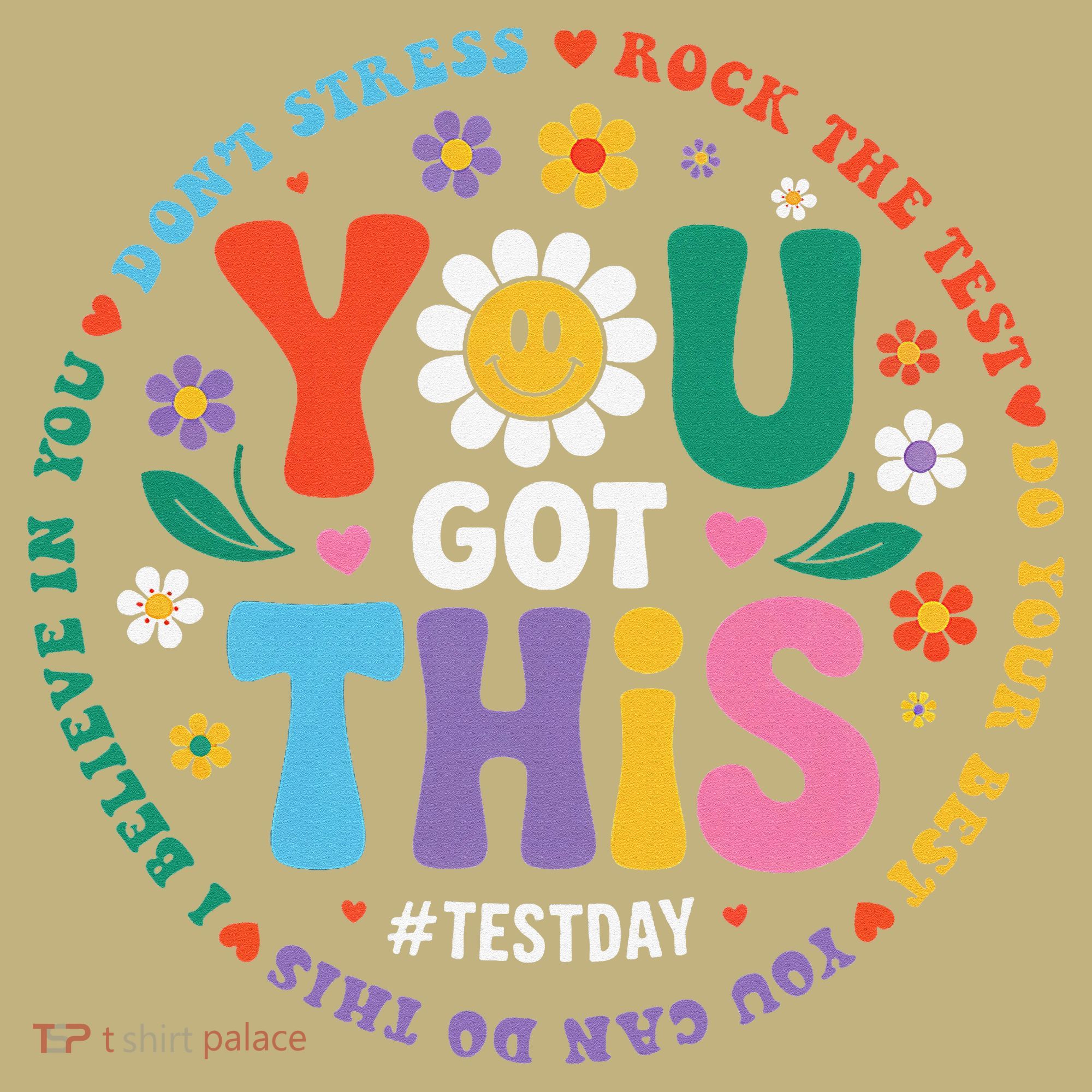 Test Day You Got This Rock The Test Teacher Testing Day Polo
