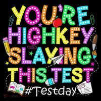 Test Day You're Highkey Slaying This Test Testing Teacher Women's Long Sleeve Shirt thumb 2