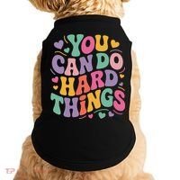 Test Day You Can Do Hard Things Teacher Women Doggie Tank thumb 0