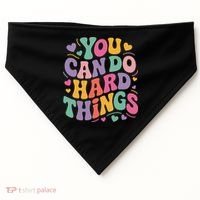 Test Day You Can Do Hard Things Teacher Women USA-Made Doggie Bandana thumb 0