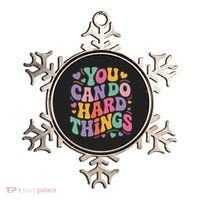 Test Day You Can Do Hard Things Teacher Women Ornament thumb 0