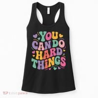 Test Day You Can Do Hard Things Teacher Women Women's Tank Top thumb 0