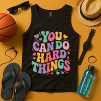 Test Day You Can Do Hard Things Teacher Women Tank Top thumb 4