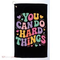 Test Day You Can Do Hard Things Teacher Women Golf Towel thumb 0