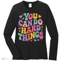 Test Day You Can Do Hard Things Teacher Women Women's Long Sleeve Shirt thumb 0