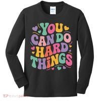 Test Day You Can Do Hard Things Teacher Women Kids Long Sleeve Shirt thumb 0