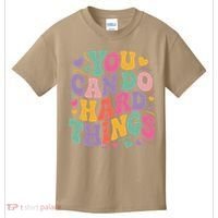 Test Day You Can Do Hard Things Teacher Women Kids T-Shirt thumb 0