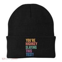 Testing Day Youre Highkey Slaying This Test Day Teacher Gift Beanie thumb 0