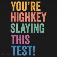 Testing Day Youre Highkey Slaying This Test Day Teacher Gift Women's Long Sleeve Shirt thumb 2