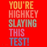 Testing Day Youre Highkey Slaying This Test Day Teacher Gift Santa Hat thumb 1