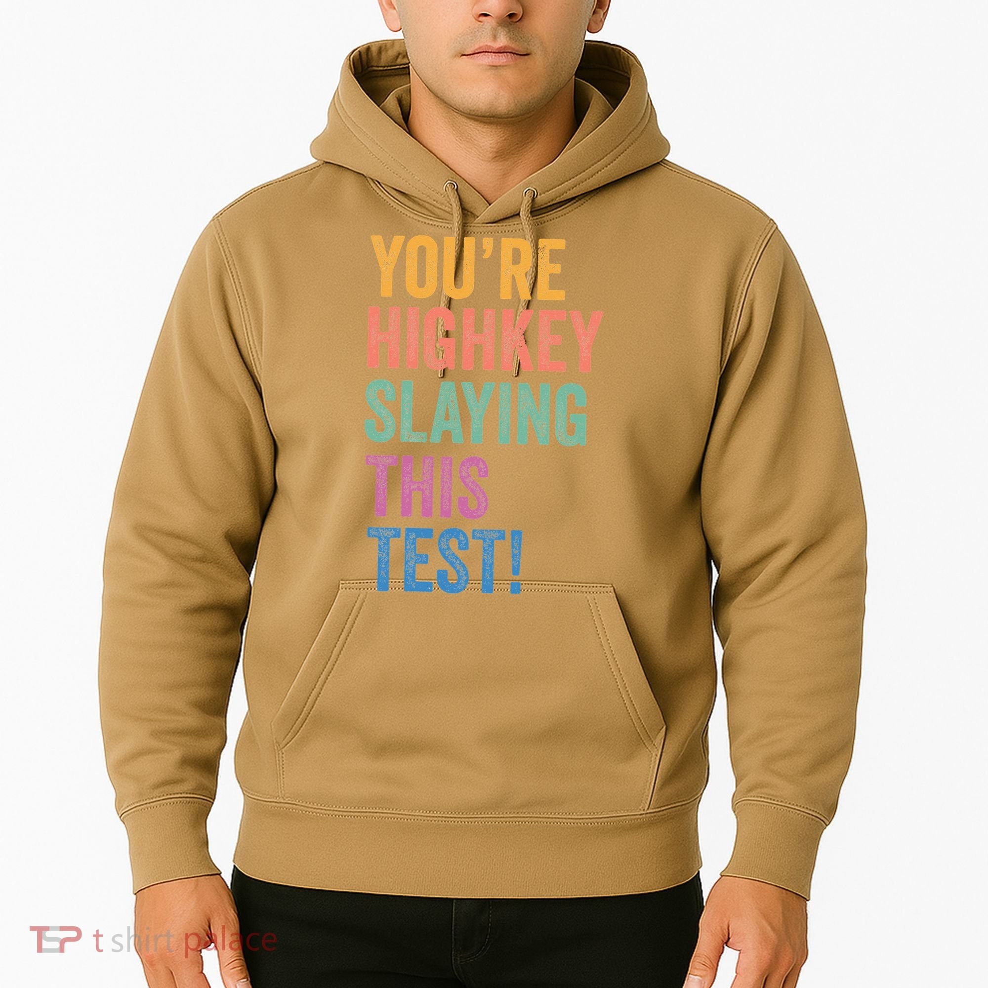 Testing Day Youre Highkey Slaying This Test Day Teacher Gift Hoodie