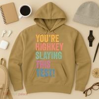 Testing Day Youre Highkey Slaying This Test Day Teacher Gift Hoodie thumb 3