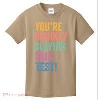 Testing Day Youre Highkey Slaying This Test Day Teacher Gift Kids T-Shirt thumb 0