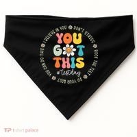 Test Day You Got This Rock The Test Teacher Testing Day USA-Made Doggie Bandana thumb 0